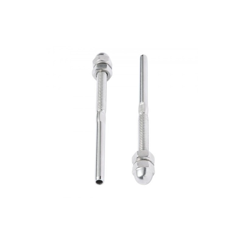 Kaiteen kiristyspäätteet 51 kpl T316 ruostumatonta terästä 3,2 mm puu ja metallipylväisiin