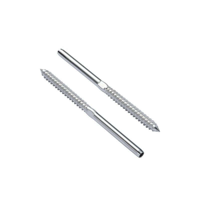 Kaapelin kaideasennussarja 122 osaa T316 ruostumaton teräs 3,2 mm puupylväisiin