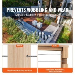 Kaapelikaide tarvikepakkaus T316 ruostumatonta terästä 3,2 mm 102 kpl puupylväisiin