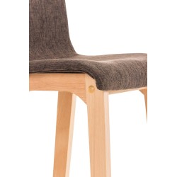 Tyylikäs Hover-baarijakkara kankaalla ja pyökkijalustalla