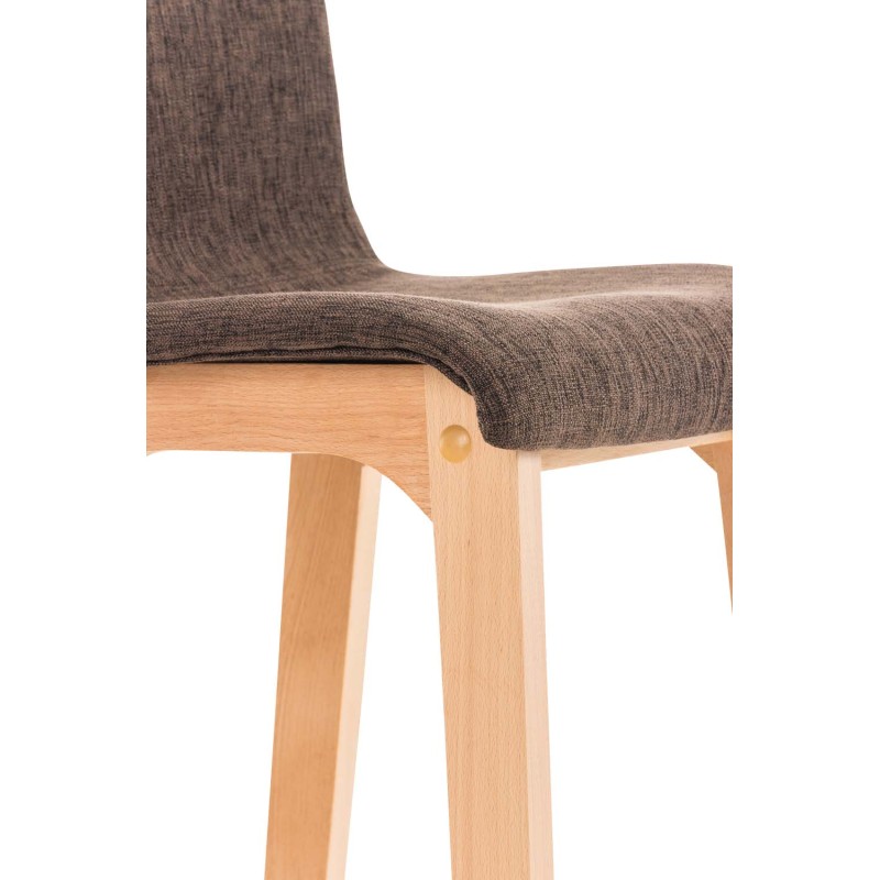 Tyylikäs Hover-baarijakkara kankaalla ja pyökkijalustalla