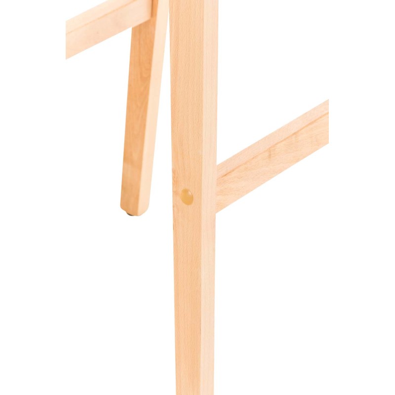 Tyylikäs Hover-baarijakkara kankaalla ja pyökkijalustalla