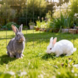 PVC-pinnoitettu hitsattu teräsverkko 91 cm x 7,62 m 2 x 3 tuuman