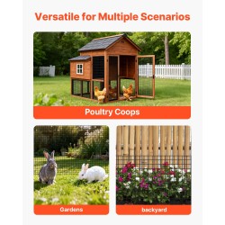 Hitsattu sinkitty rautalankaverkko PVC-vinyylipinnoitteella 183 cm ja 30,4 m 0,5 tuuman silmäkoko