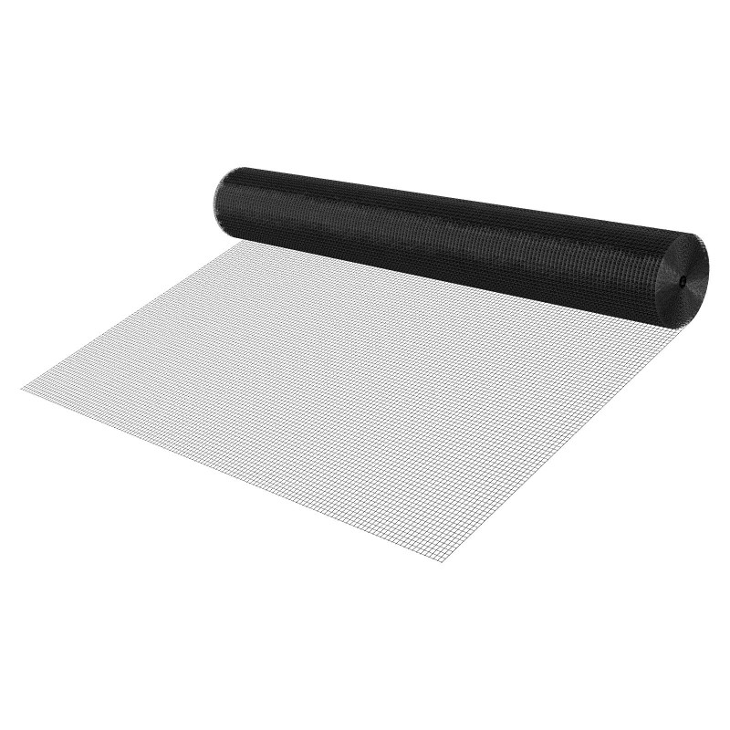 Hitsattu sinkitty rautalankaverkko PVC-vinyylipinnoitteella 183 cm ja 30,4 m 0,5 tuuman silmäkoko