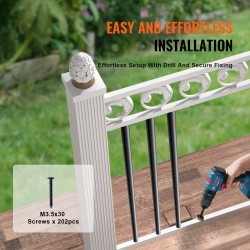 Alumiiniset kaidepinnat ontot 19x19x810 mm 101 kappaletta mattamusta ruuvit mukana