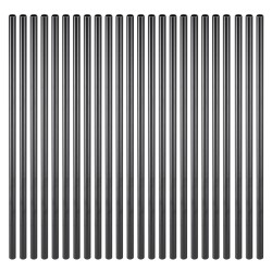 Alumiiniset pyöreät kaidepinnat 51 kpl 19 mm 660 mm mattamusta