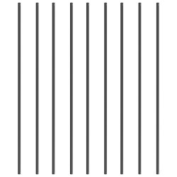 Kaidepinnat alumiiniseoksesta 13x13x1118 mm 31 kpl jauhemaalattu mattamusta