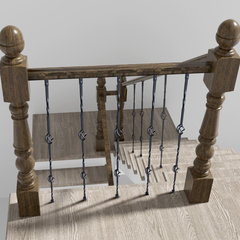 Galvanoitu teräs kaidetanko ontto 1122 mm 56x56 mm 10 kpl