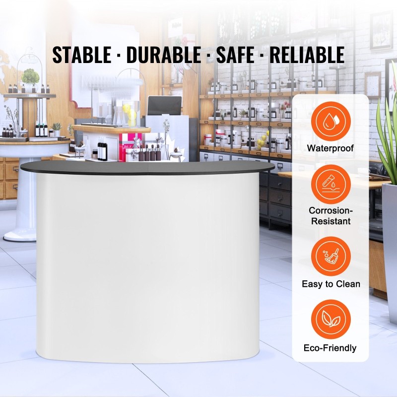 Messutiski taittuva alumiiniseosrunko puupöytälevy sisähylly koko 130 x 46,5 x 95 cm