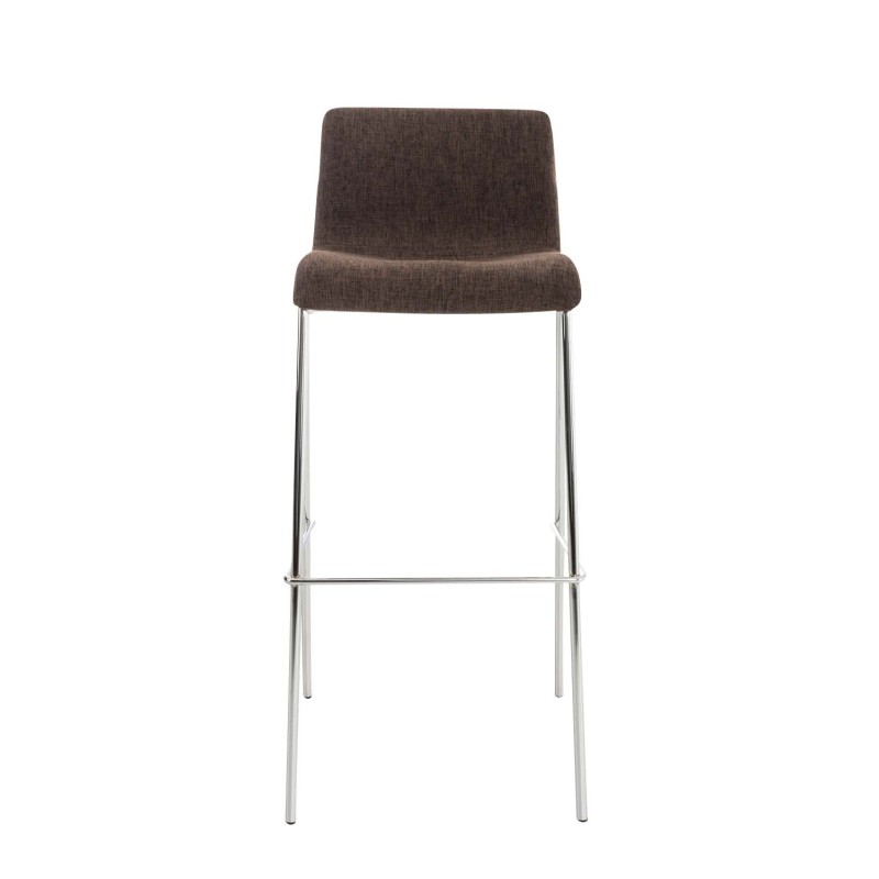 Moderni pinottava hover-baarituoli metallirungolla ja kangasverhoilulla