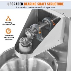 Sähköinen lihapullakone ruostumatonta terästä 1100W kuparimuotit 18–32 mm