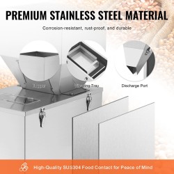 Puoliautomaattinen rakeiden täyttökone 304-ruostumaton teräs 10–1000 g papuja siemeniä viljaa teetä