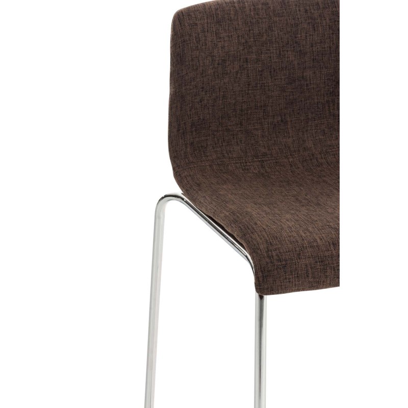 Moderni pinottava hover-baarituoli metallirungolla ja kangasverhoilulla