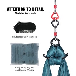 Ilmajoogakeinu 100 g/m² nailonkangas 8 x 2,8 m ripustusosilla vihreä