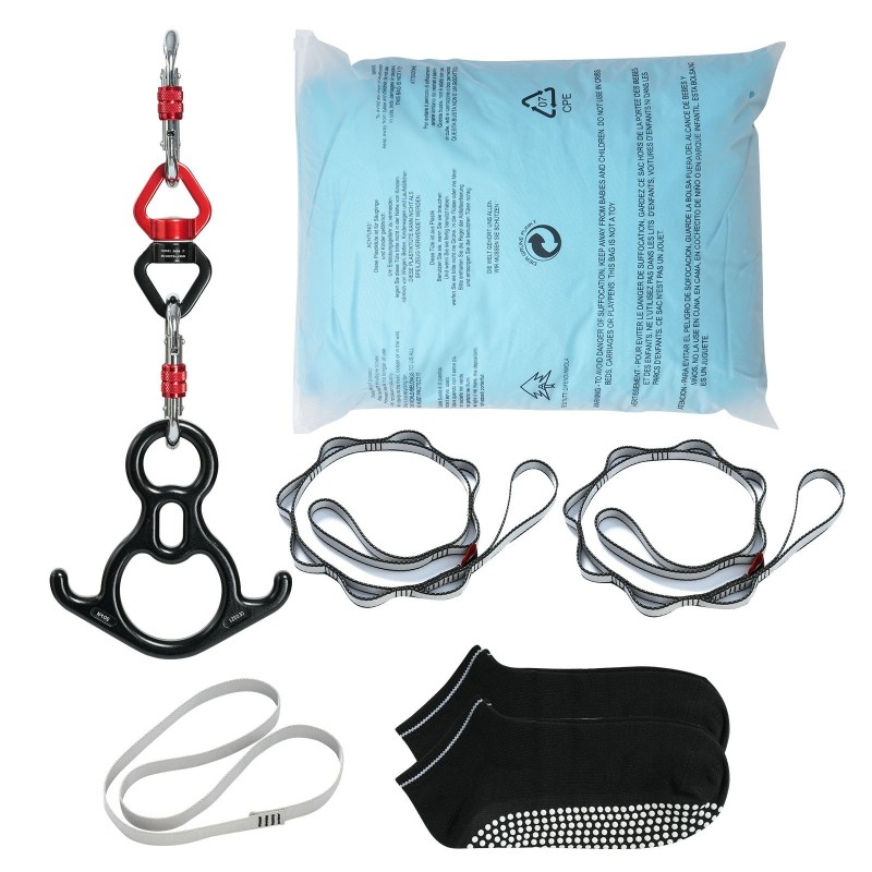 Ilmajoogariipuke 100gsm nailonkangas 10 m ja 2,8 m sininen kiinnityssarja