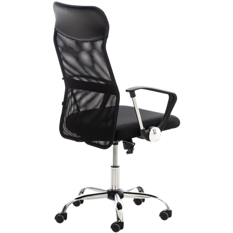 Ergonominen toimistotuoli verkkoselkänojalla ja säädettävällä keinumekanismilla