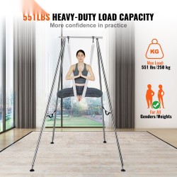 Ilmajoogakehikko kromipinnoitetusta teräksestä ja polyesteriliina 250 kilogramman kantavuus