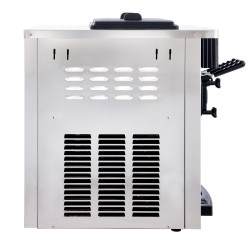 Pöytämallinen pehmytjäätelökone ruostumaton teräs 2200 watin kaksi kuuden litran säiliötä ravintoloihin