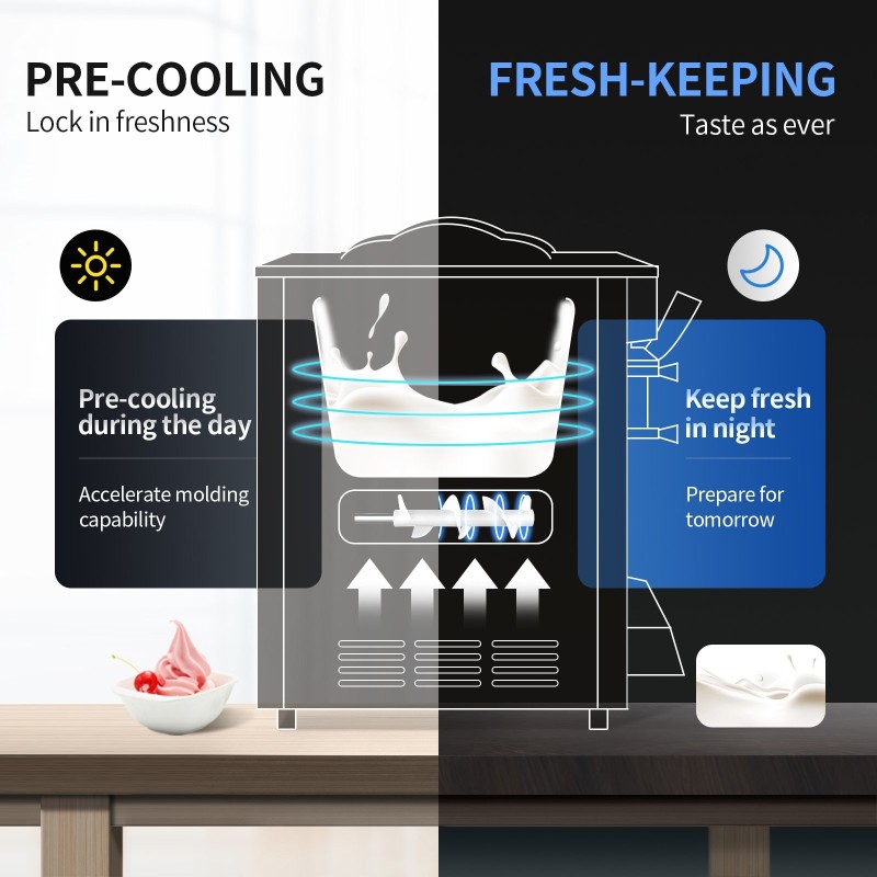 Pöytämallinen pehmiskone 304 ruostumatonta terästä 22–30 litraa tunnissa ravintolakäyttöön