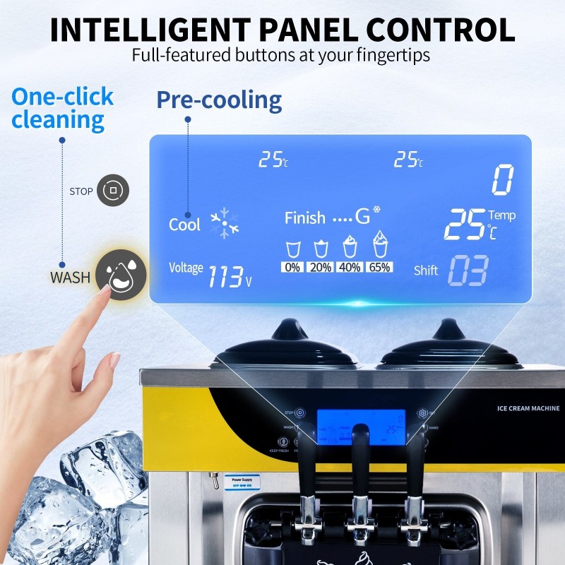 Pehmiskone pöytämallinen 2200W 22–30 l tunnissa 2x6l ruostumattomat suppilot 2l sylinteri