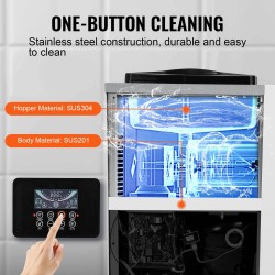 Pöytämallinen pehmytjäätelökone ammattilaiskäyttöön 10L/h 900W 4L säiliö 1.6L sylinteri ruostumaton teräs