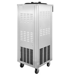 Pehmeän jäätelön kone ruostumattomasta teräksestä kaksi 6L hopperia ammattikäyttöön