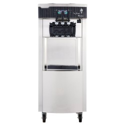 Pehmeän jäätelön kone ruostumattomasta teräksestä kaksi 6L hopperia ammattikäyttöön