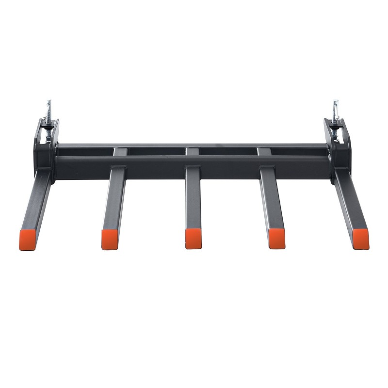 Puristettavat roskahaarukat 48 tuuman kauhaan Q235 seosteräs 1200 kg