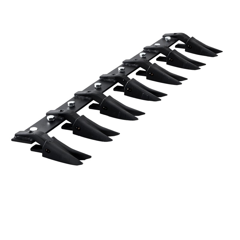 Hammastanko 1300 mm Q345-seosteräs 7 hammasta 2000 kg kantavuus traktorin kauhaan