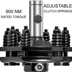 Voimanottoakselin luistokytkin 20CrMnTi-hiiliteräs 1 3/8 tuuman pyöreillä päillä säädettävä vääntömomentti