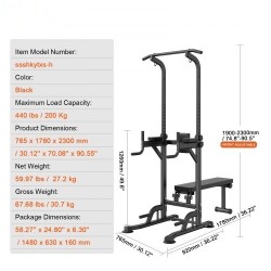 Leuanvetoteline ja dippiasema hiiliteräsrunko kymmenportainen korkeussäätö irrotettava kaksiasentoinen penkki selkänoja