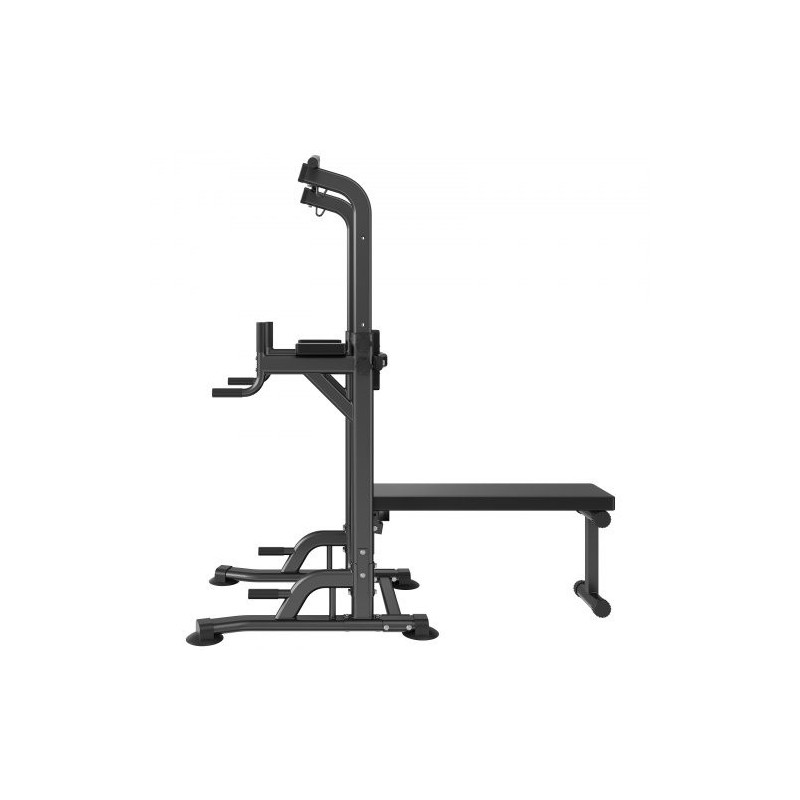 Leuanvetoteline ja dippiasema hiiliteräsrunko kymmenportainen korkeussäätö irrotettava kaksiasentoinen penkki selkänoja