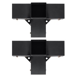 Pergolan teräksinen nelisuuntainen kulmakiinnike 10,2×10,2 cm 2 kpl