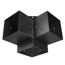 Pergolan kulmarautasarja 6x6 sisämitat 5,6x5,6 2 mm hiiliteräs 8 kpl ulkorakenteisiin