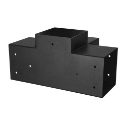 Nelisuuntainen pergolakulmakiinnikesarja 6x6 sisämitat 5.6x5.6 Q235B hiiliteräs 4 kpl puupylväille