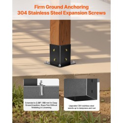 Pergolakannattimet hiiliterästä 92x92 mm tolppiin 14 kpl ulkokäyttöön