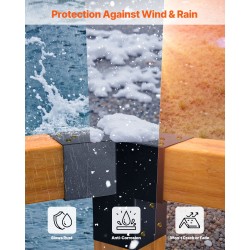 Pergolakannattimet hiiliterästä 92x92 mm tolppiin 14 kpl ulkokäyttöön