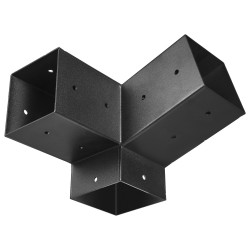 Pergolakiinnikesarja hiiliteräs 92 92 mm 6 kpl 3 suuntainen kulmaraudat pilarijalustat seinäkiinnikkeet