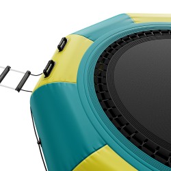 Puhallettava vesitrampoliini 3 1 m paksu PVC kangas 3 portainen tikas 600 W ilmapumppu