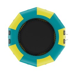 Puhallettava vesitrampoliini 3,1 m paksu PVC-kangas 3-portainen tikas 600 W ilmapumppu