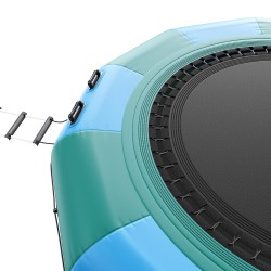 Ilmatäytteinen vesitrampoliini PVC kangas 3 67 metrinen kolmiportaisella tikkaalla ja sähköpumpulla