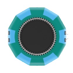 Ilmatäytteinen vesitrampoliini PVC-kangas 3,67-metrinen kolmiportaisella tikkaalla ja sähköpumpulla