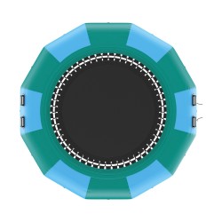 Ilmatäytteinen vesitrampoliini PVC-kangas 3,67-metrinen kolmiportaisella tikkaalla ja sähköpumpulla