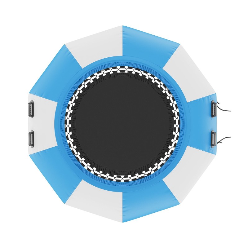 Täytettävä vesitrampoliini 6.5-jalkaa PVC-kangas 3-portainen tikas sähköpumpulla