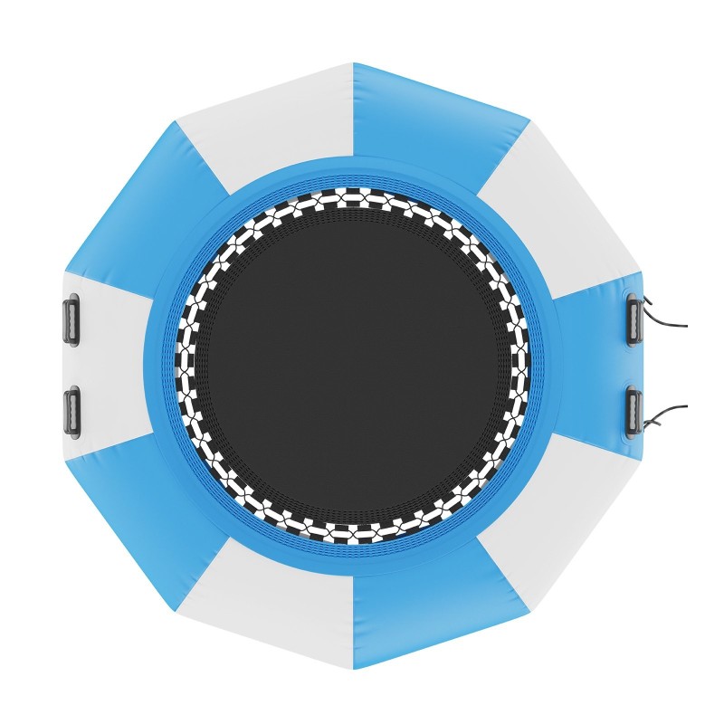 Täytettävä vesitrampoliini 6.5-jalkaa PVC-kangas 3-portainen tikas sähköpumpulla