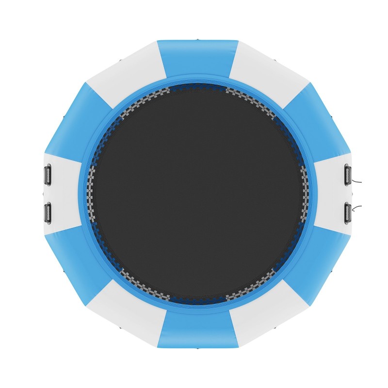 Vesitrampoliini paksu PVC-kangas 13 jalkaa uimatasanne 3-askelmainen tikas 600W pumppu