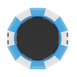 Vesitrampoliini paksu PVC-kangas 13 jalkaa uimatasanne 3-askelmainen tikas 600W pumppu