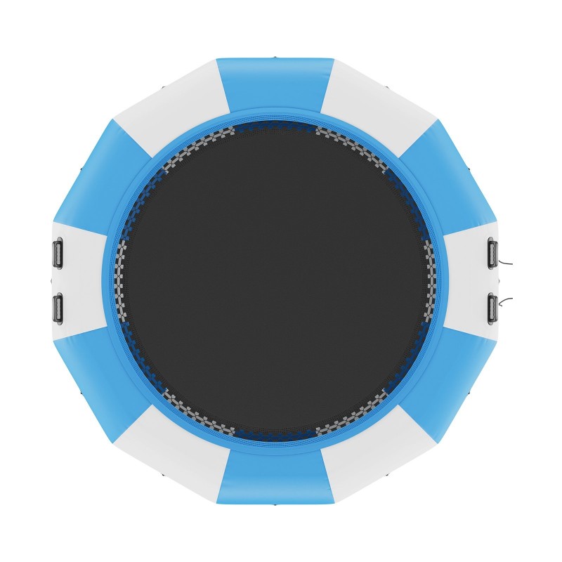 Vesitrampoliini paksu PVC-kangas 13 jalkaa uimatasanne 3-askelmainen tikas 600W pumppu