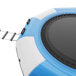 Ilmatäytteinen vesitrampoliini 10 jalan paksu PVC kangas sisältää 3 portaiset tikkaat ja sähköilmapumpun